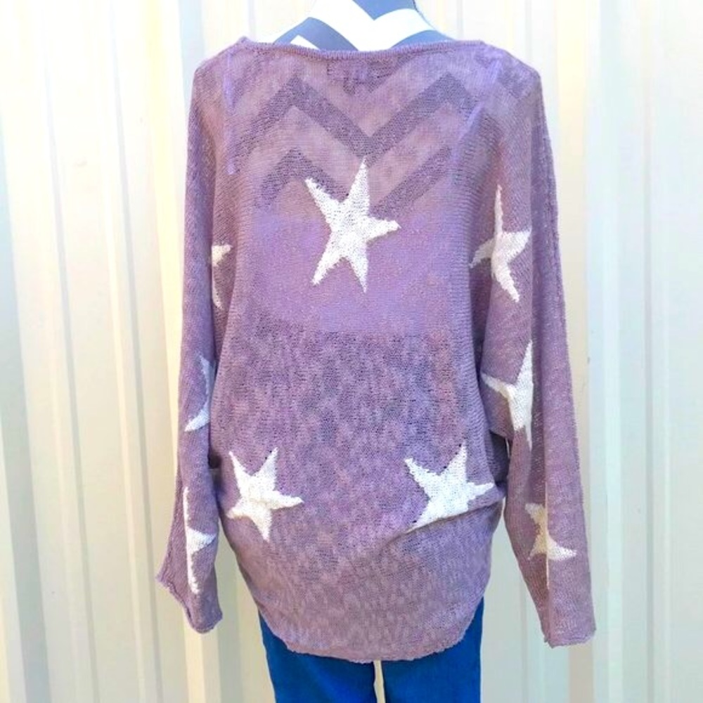 Dolman oversized star sweater - Picture 6 of 9